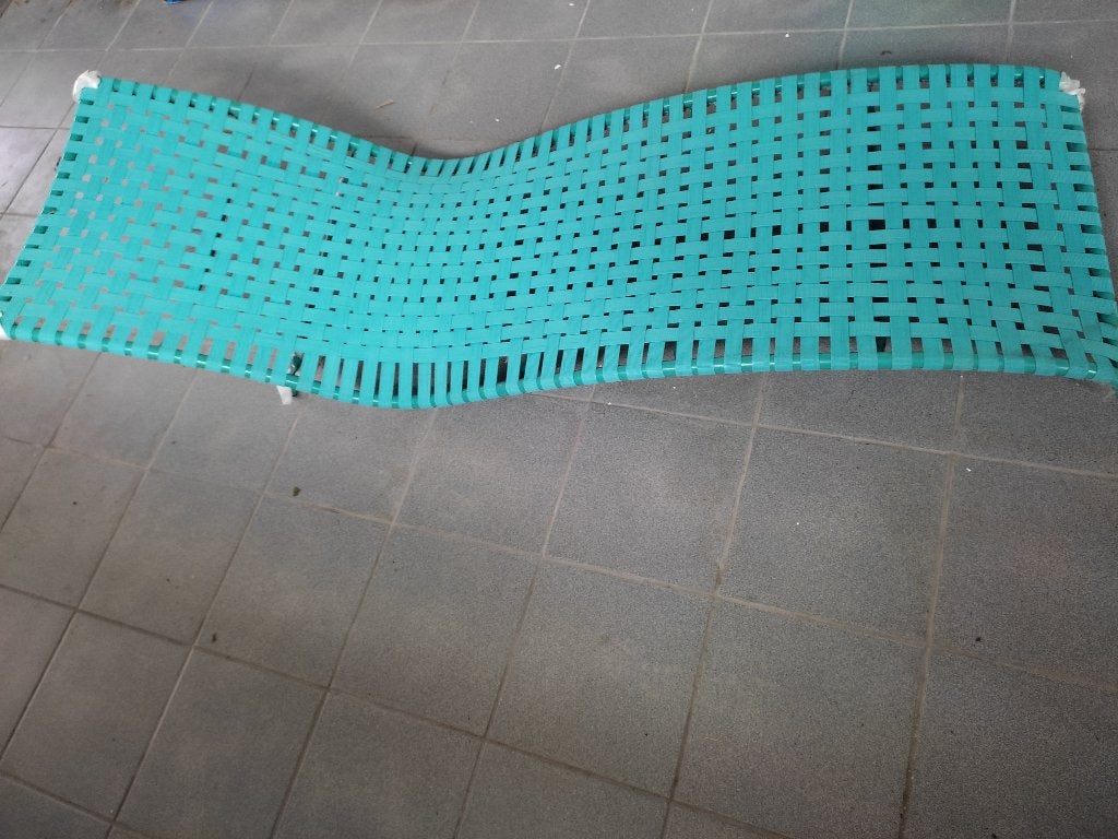 nieuwe moderne stoel om te zonnen, Maison & Meubles, Chaises, Neuf, Métal, Enlèvement, Bleu