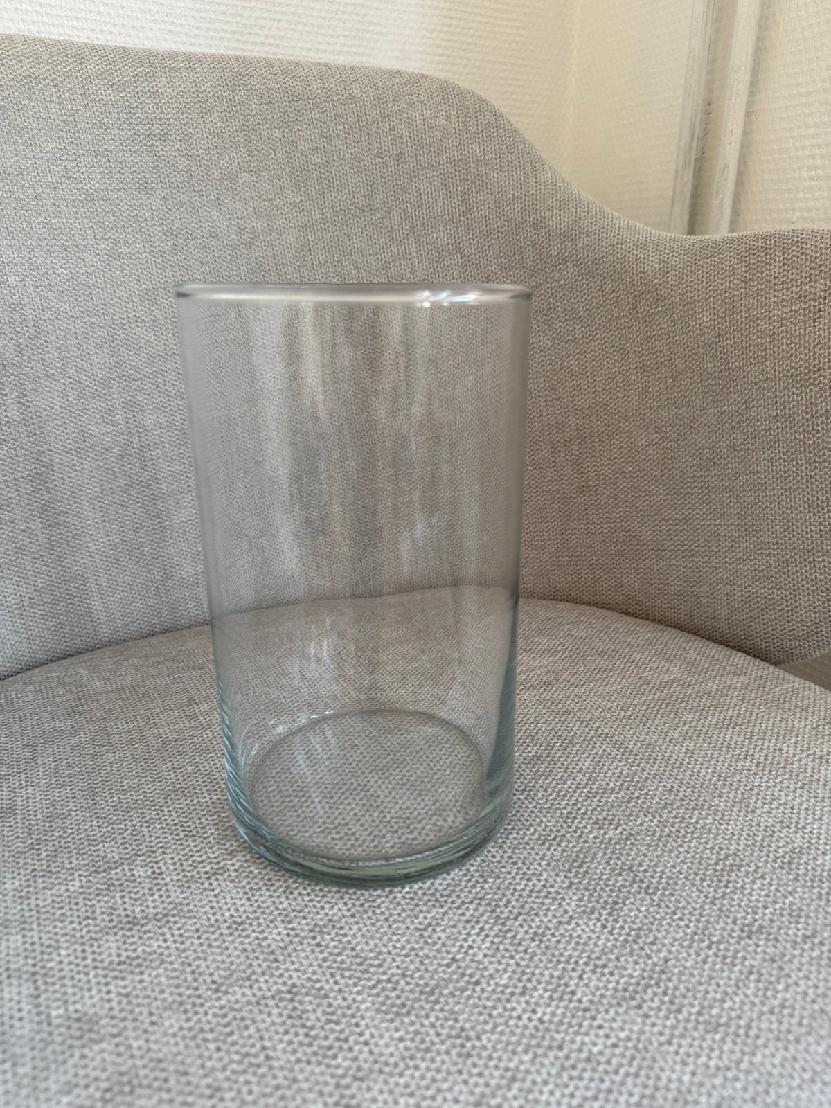 Glazen cilindervazen, Huis en Inrichting, Woonaccessoires | Vazen, Ophalen, Zo goed als nieuw, Glas