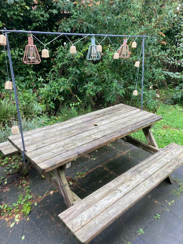 Picknickbank, Tuin en Terras, Ophalen, Gebruikt, Inklapbaar, Rechthoekig