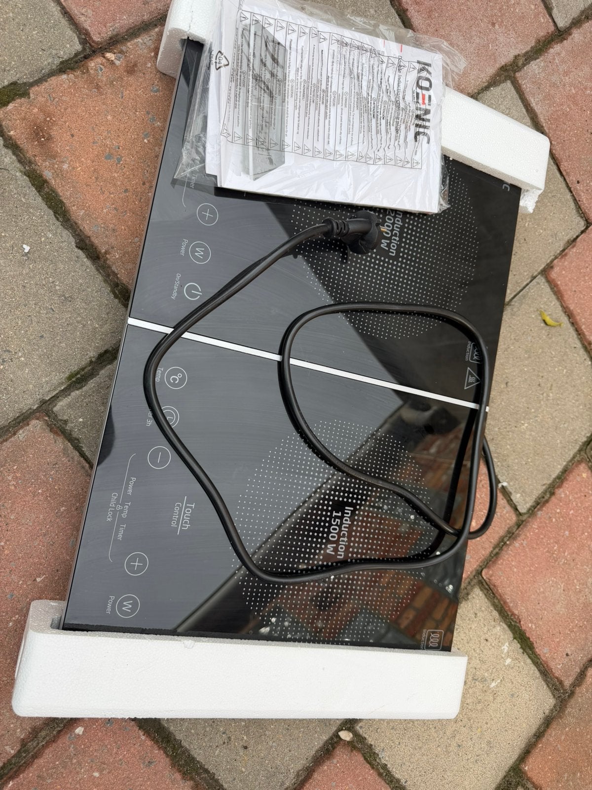 Inductie kookplaat 2 zones, Elektronische apparatuur, Ophalen, Zo goed als nieuw, Inductie