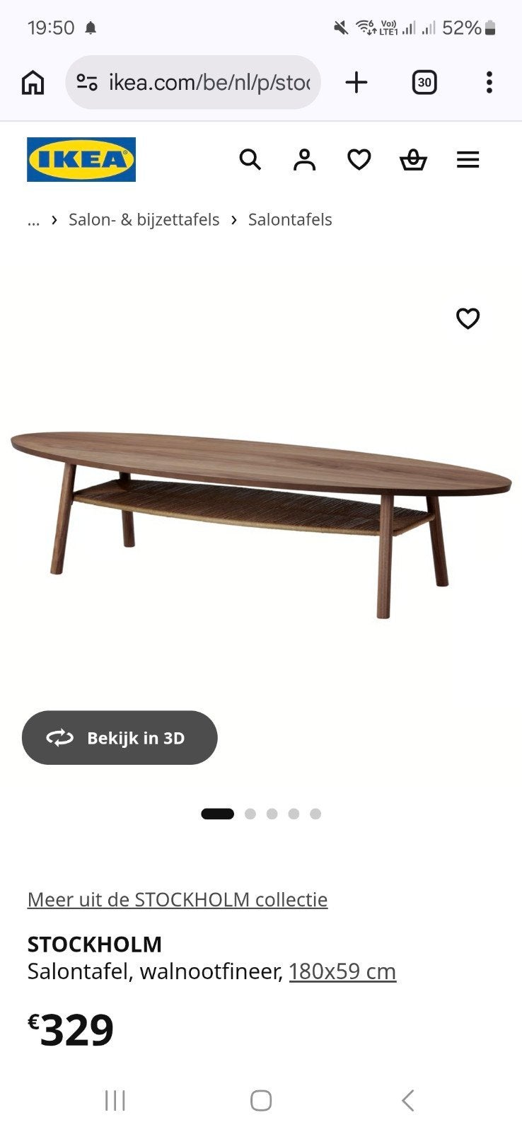 Salontafel stockholm, Ophalen