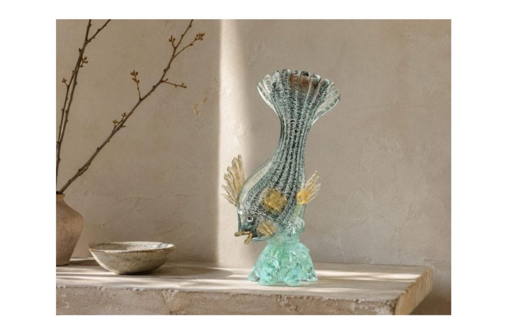 Vintage glazen vissculptuur, Antiek en Kunst, Ophalen