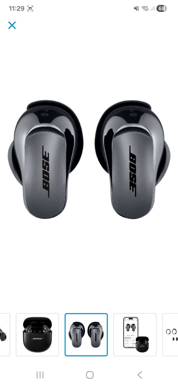 Bose quietcomfort ultra earbuds zwart, Audio, Tv en Foto, Hoofdtelefoons, Ophalen, Zo goed als nieuw