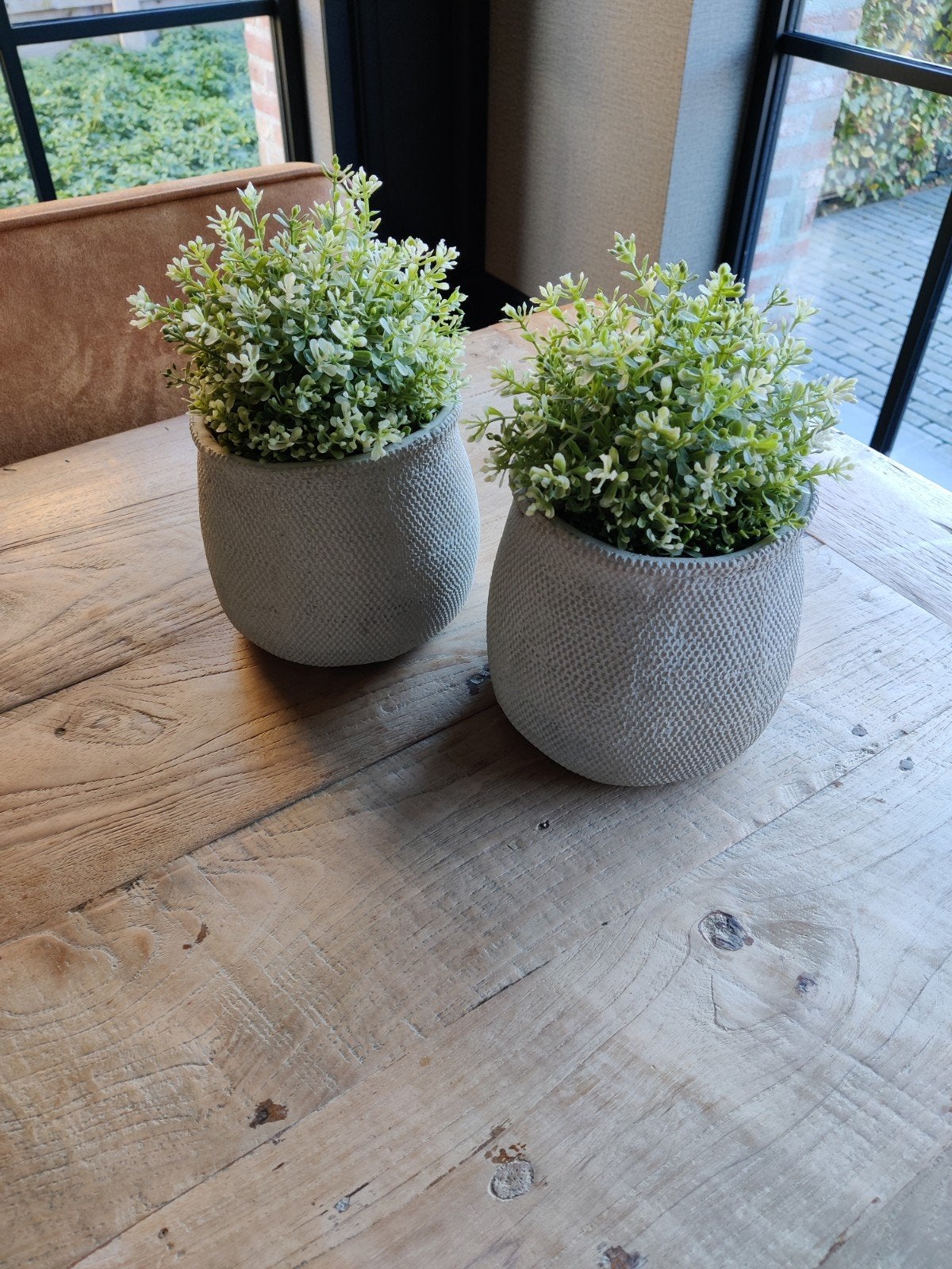 Verschillende bloempotten/vazen (excl. plantjes) - €3/stuk, Ophalen, Zo goed als nieuw, Rond
