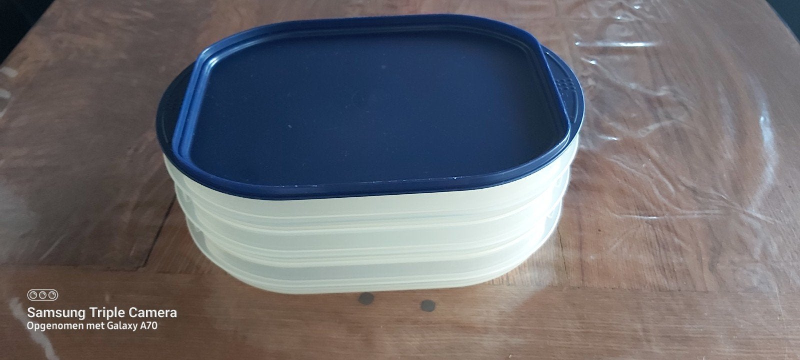 Charcuterie schalen, Enlèvement ou Envoi, Utilisé, Avec couvercle, Bleu