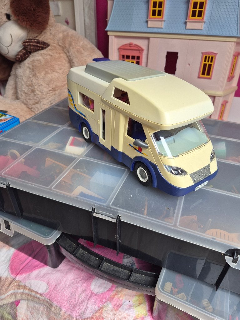 Playmobil Grote Familie Kampeerwagen (setnummer 4859), Utilisé, Véhicule, Kit complet, Enlèvement