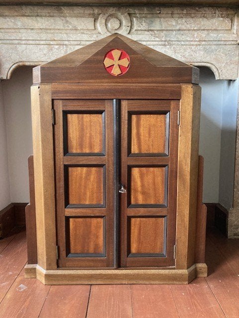 Groot houten tabernakel uit kerk, Antiquités & Art, Enlèvement