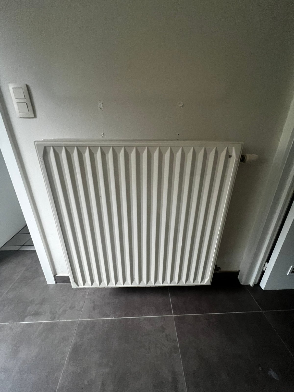Witte paneelradiator, Ophalen, Gebruikt, Radiator