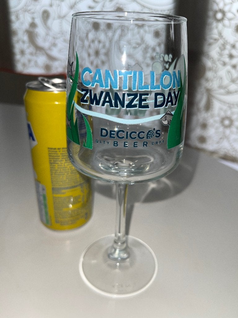 Cantillon Wanze day 2024 van Decicco's NY, Verzamelen, Ophalen of Verzenden, Zo goed als nieuw, Glas of Glazen, Overige merken