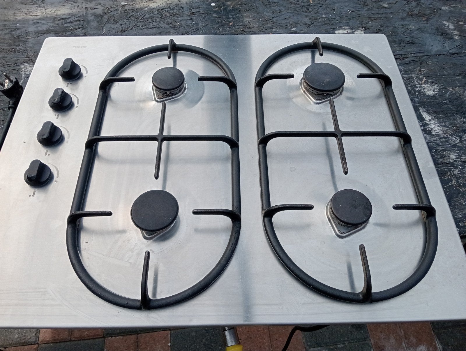gas pit, Elektronische apparatuur, Kookplaten, Ophalen, Gebruikt, 4 kookzones, Inbouw