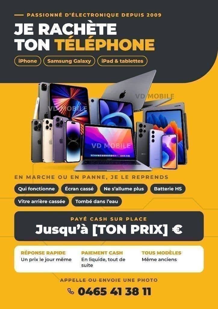JE RACHETE ton iPhone Samsung iPad MacBook - Paye cash, Ophalen of Verzenden, Refurbished