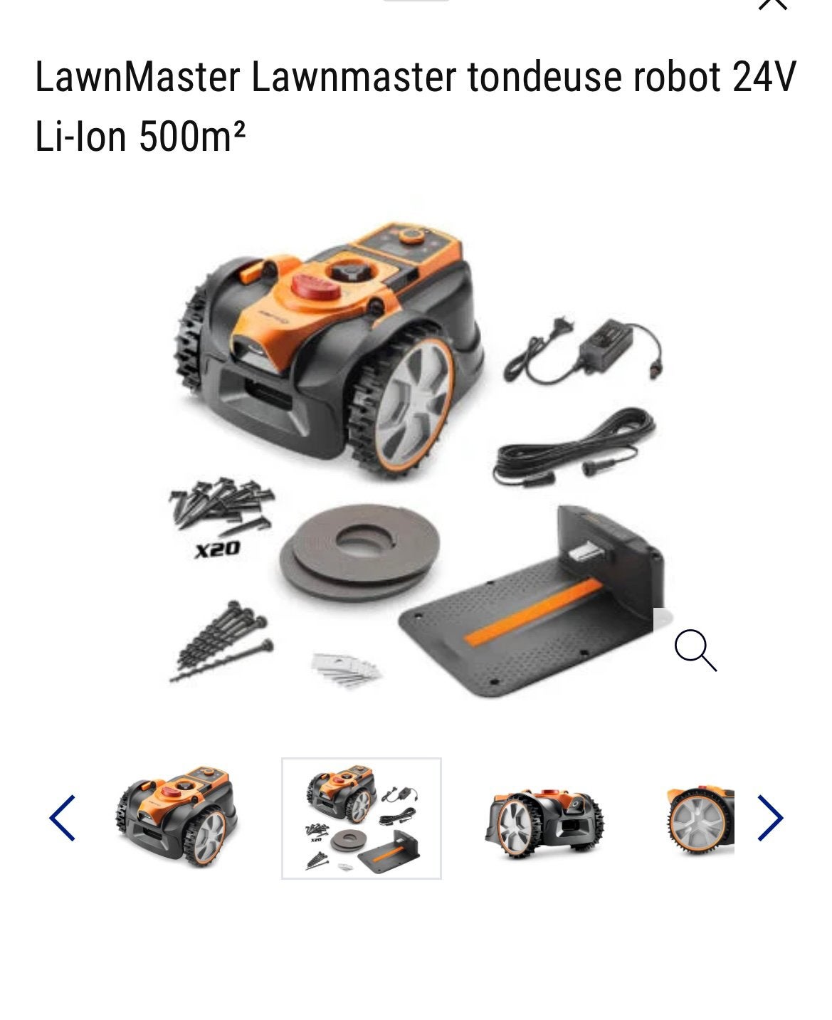 Tondeuse robot Lawnmaster, Enlèvement, Comme neuf, Moins de 20 cm, Contrôlable via l'application