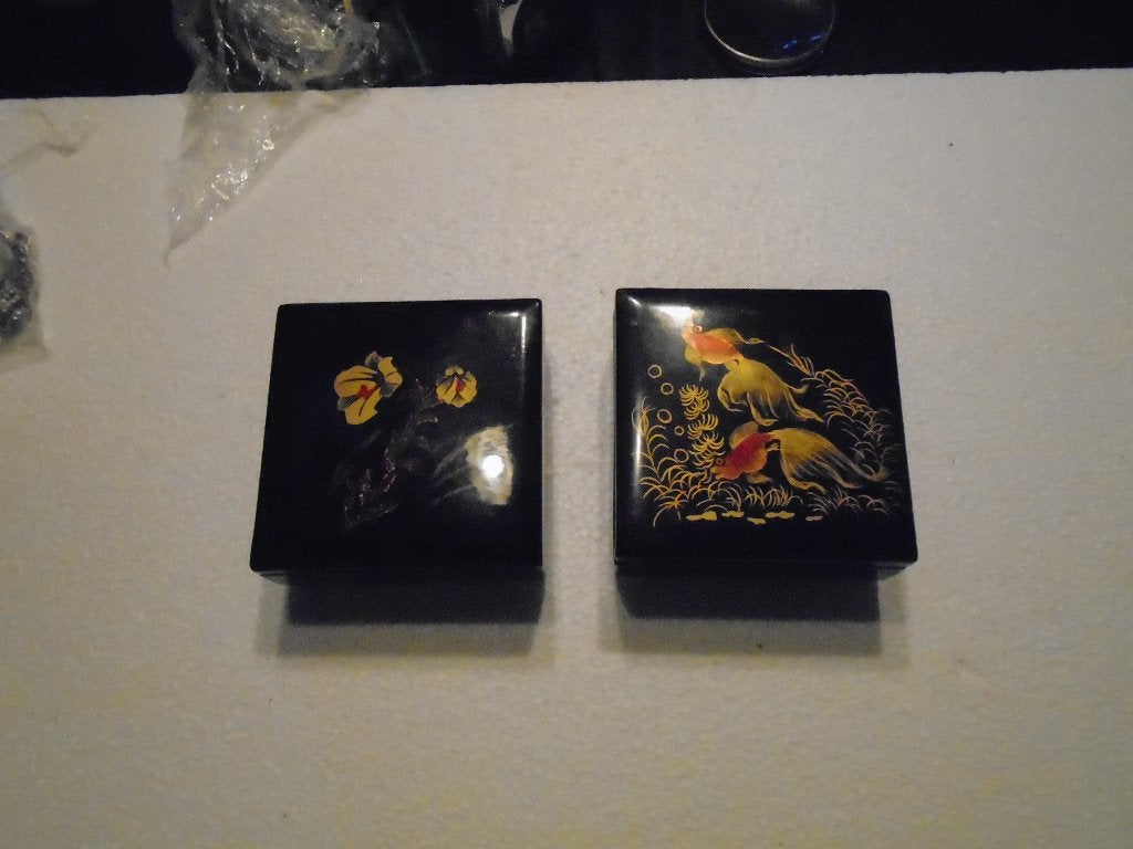 Met de hand geschilderde lakdoosjes / sieradenkistjes, Verzenden