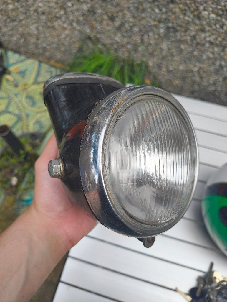Originele Honda koplamp met teller, Fietsen en Brommers, Verzenden, Gebruikt, Koplamp