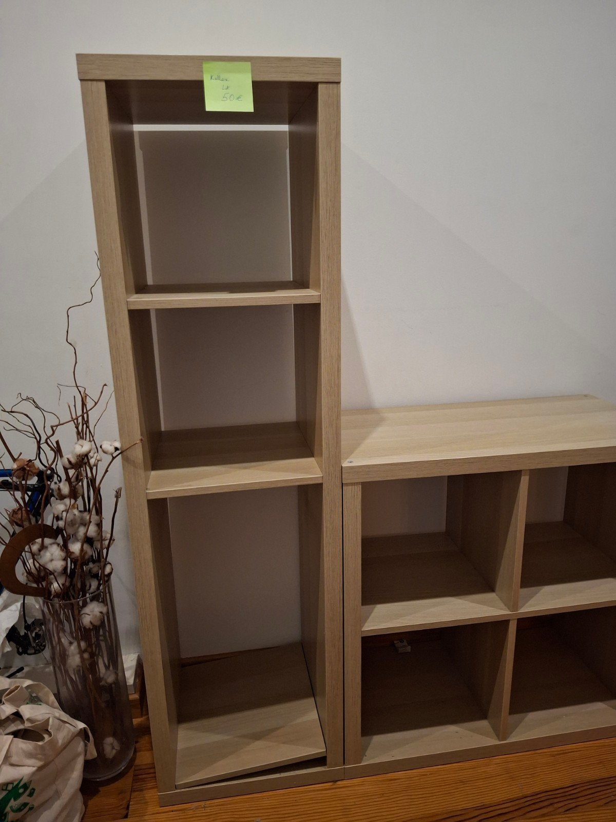 IKEA KALLAX - Effet bois clair - lot de 2, Enlèvement, Comme neuf, Étagère