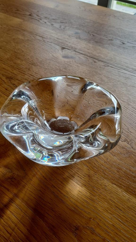 Vintage kristallen asbak van Val Saint Lambert, Ophalen of Verzenden
