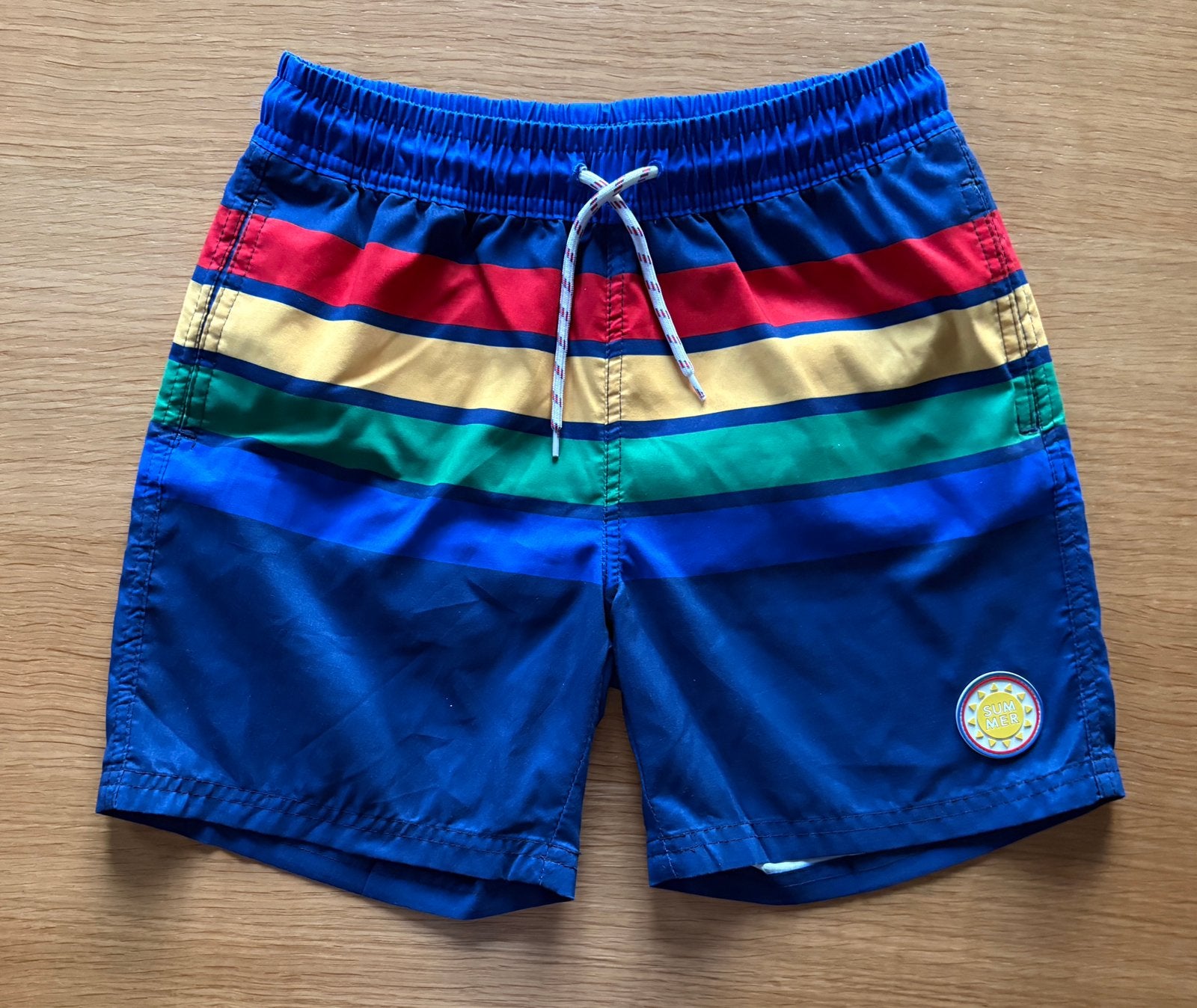 Short de bain bleu-rouge-jaune-vert VERITAS - 12 ans - 7€, Kinderen en Baby's, Kinderkleding | Maat 152, Ophalen of Verzenden