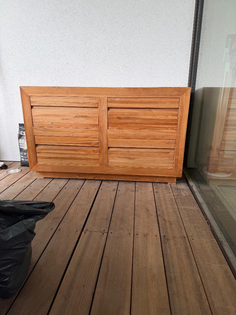 Houten tuinkast, Tuin en Terras, Ophalen, Gebruikt, Hout