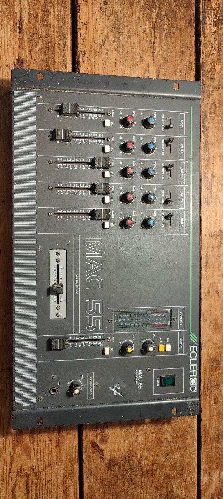 Mengpaneel Ecler Mac 55, Musique & Instruments, Enlèvement, Utilisé, 5 à 10 canaux, Entrée micro