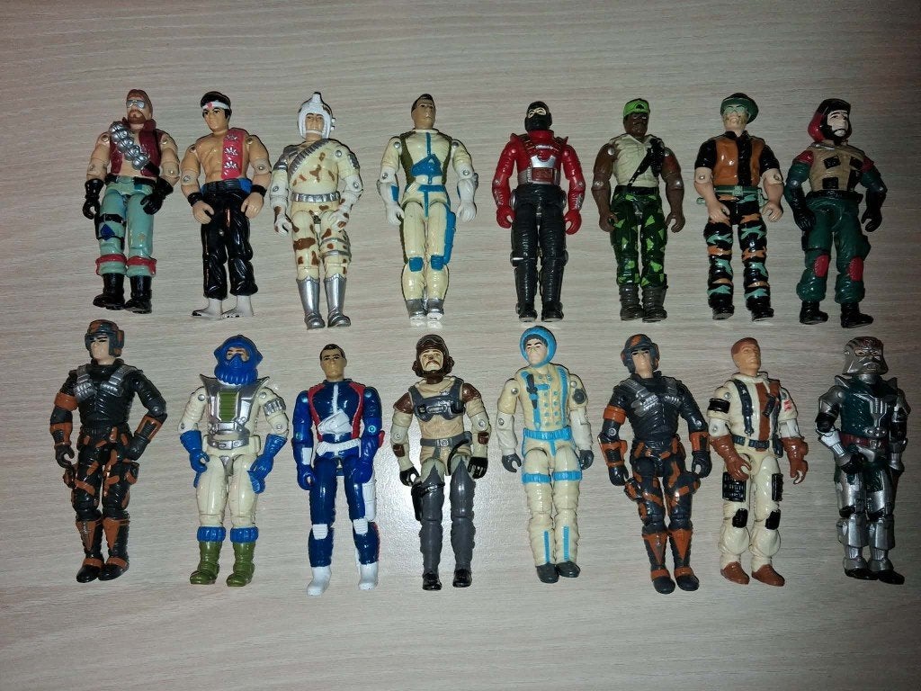 Lot de 16 figurines GI Joe, Enlèvement ou Envoi, Utilisé