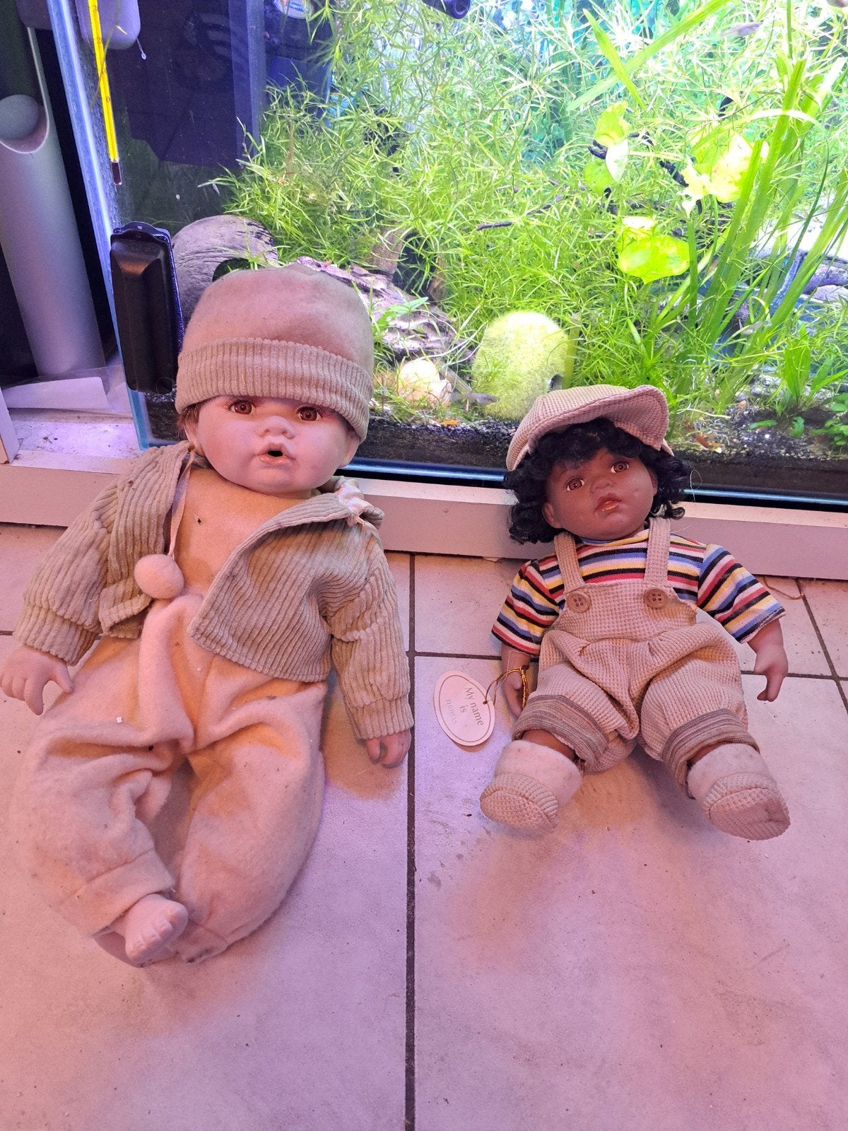 Lot de 2 bébés ancien en porcelaine, Collections, Poupées, Enlèvement ou Envoi