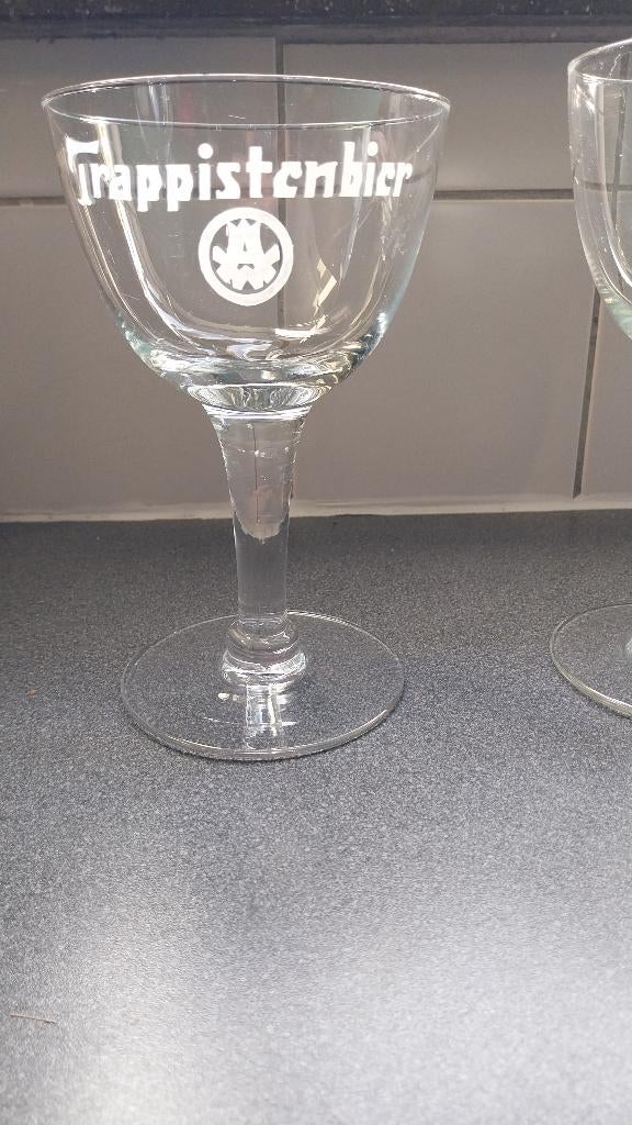 Zeldzaam Trappisten glas Westmalle (3/3), Ophalen of Verzenden, Gebruikt, Glas of Glazen, Overige merken