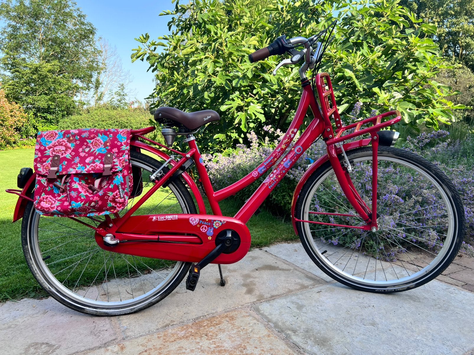 Fiets 26 inch. BFK ‘love peace’, Fietsen en Brommers, Ophalen, Zo goed als nieuw, Versnellingen