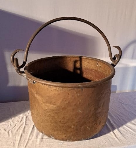 Mooie antiek koperen marmite, Enlèvement, Cuivre