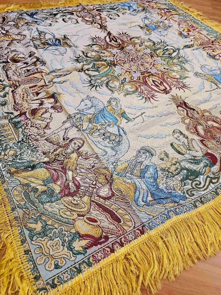 Nappe orientale 142/134, Maison & Meubles, Nappes, Utilisé, Nappe, Enlèvement ou Envoi