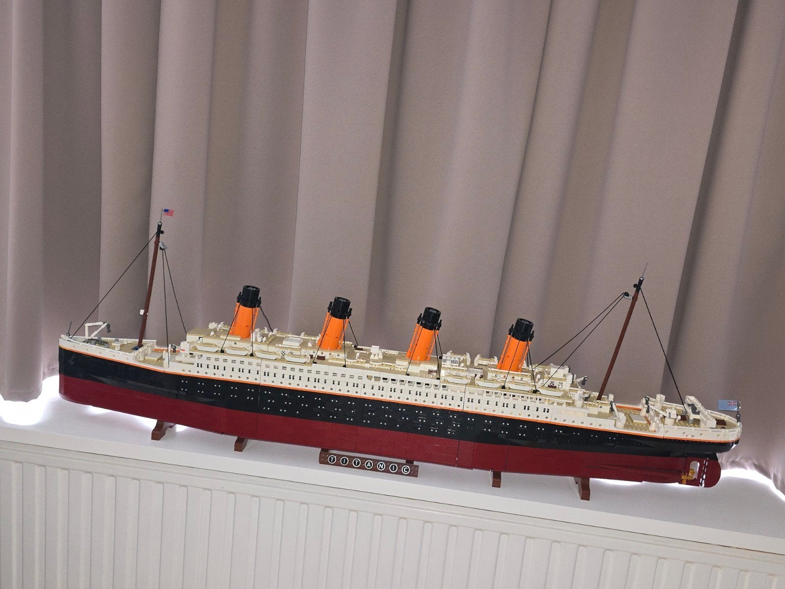 titanic lego boot, Enlèvement, Utilisé, Voilier, Modèle réduit