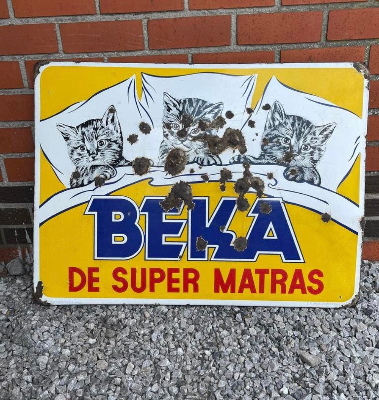 Beka matras 1951 emaille, Ophalen of Verzenden, Zo goed als nieuw