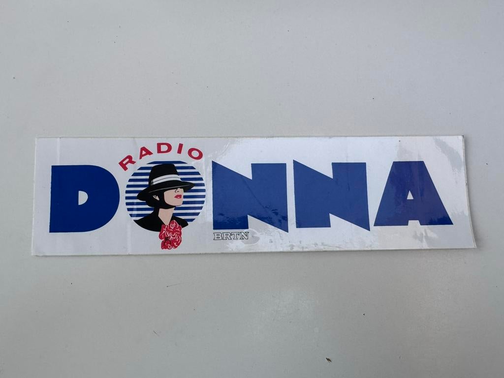 Sticker radio Donna, Ophalen of Verzenden, Nieuw, Film, Tv of Omroep