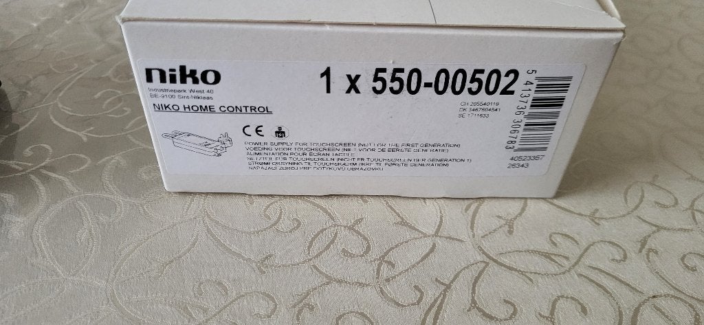 Niko home control voeding van de scherm, Ophalen of Verzenden, Nieuw
