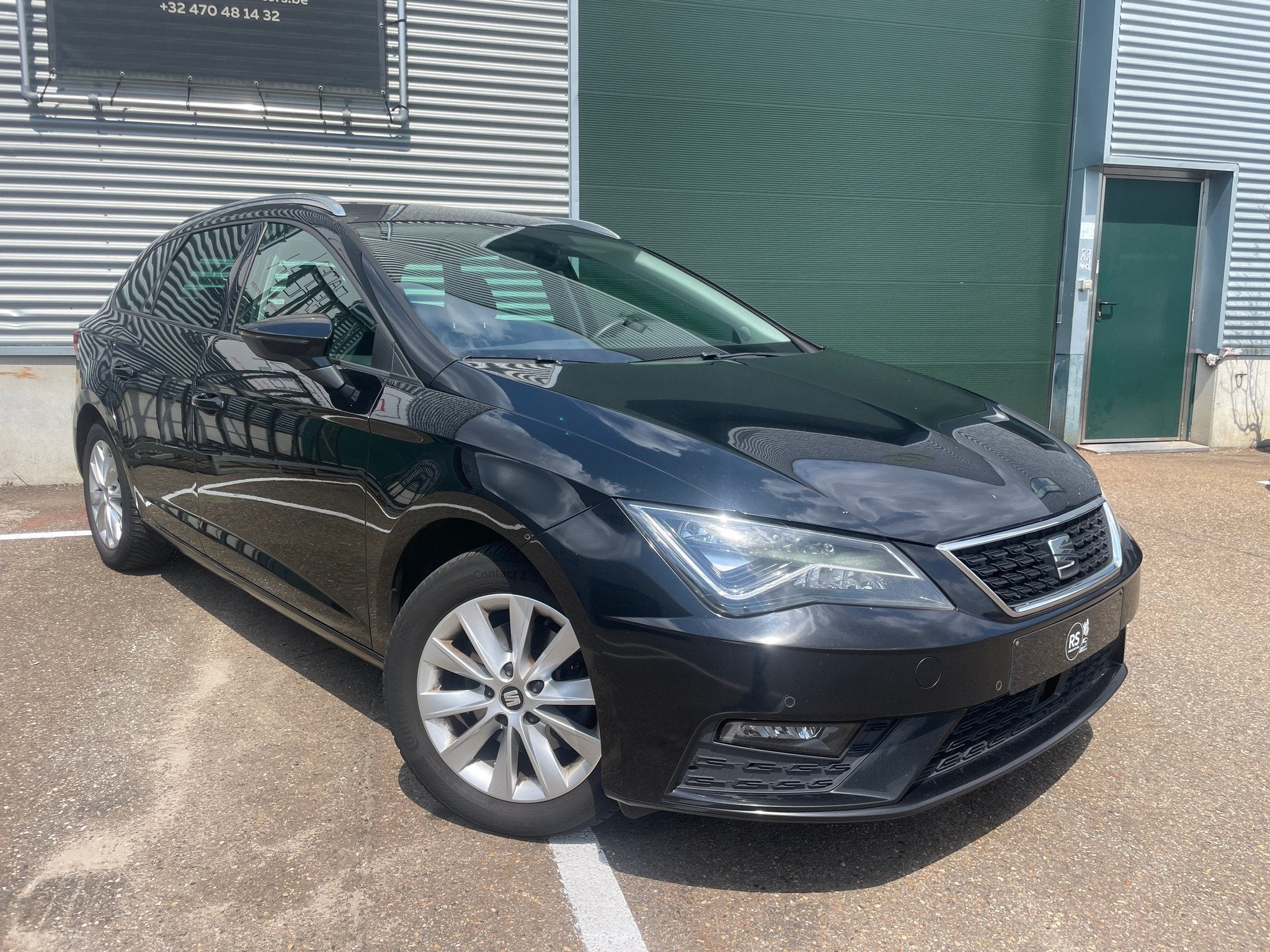 Seat Leon 1.5TGI/CNG/Automaat/2019/Eco 80/Gekeurd, Auto's, Seat, Stof, 4 cilinders, Leon, Zwart