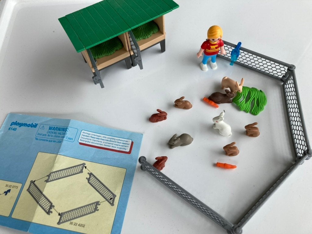 Playmobil konijnenhok 6140, Ophalen