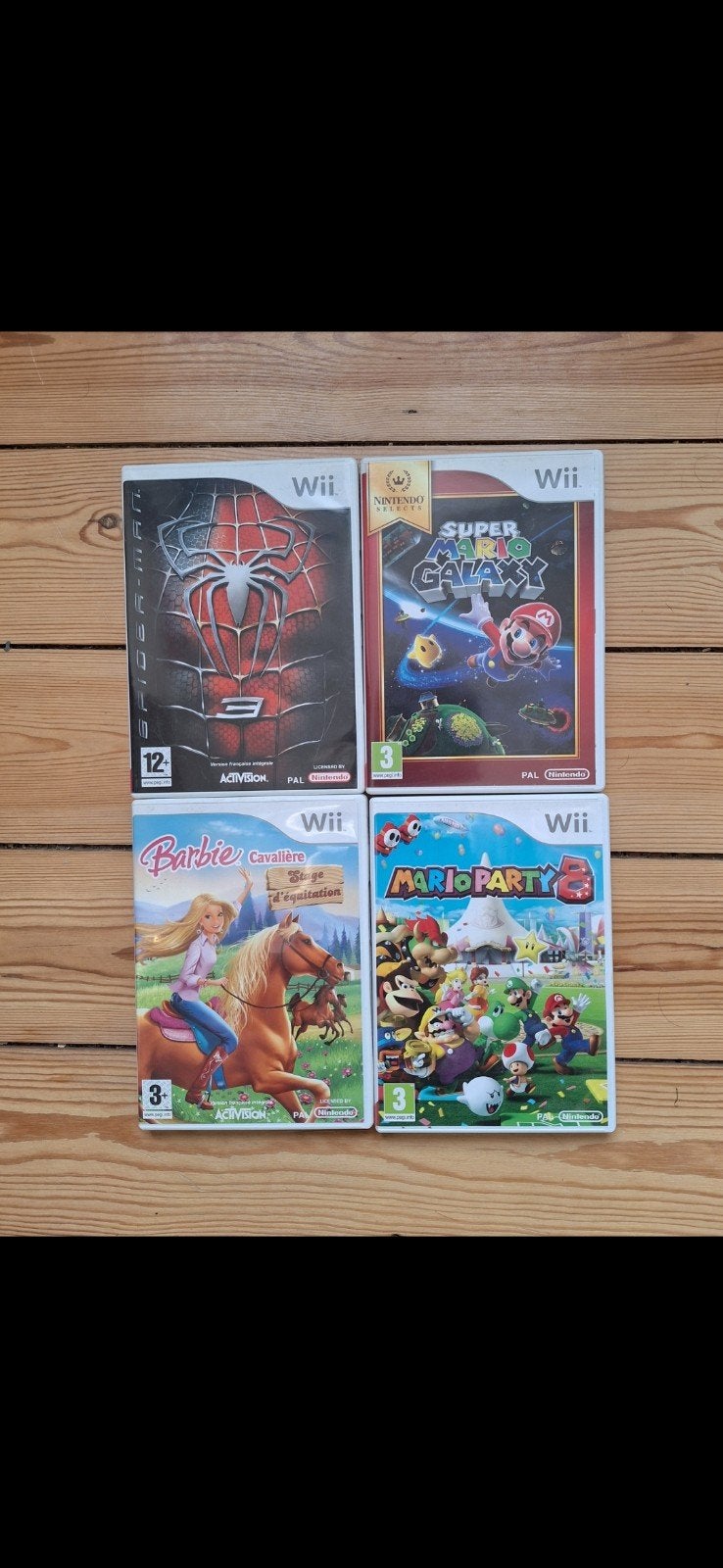 4 Jeux Wii, Enlèvement ou Envoi