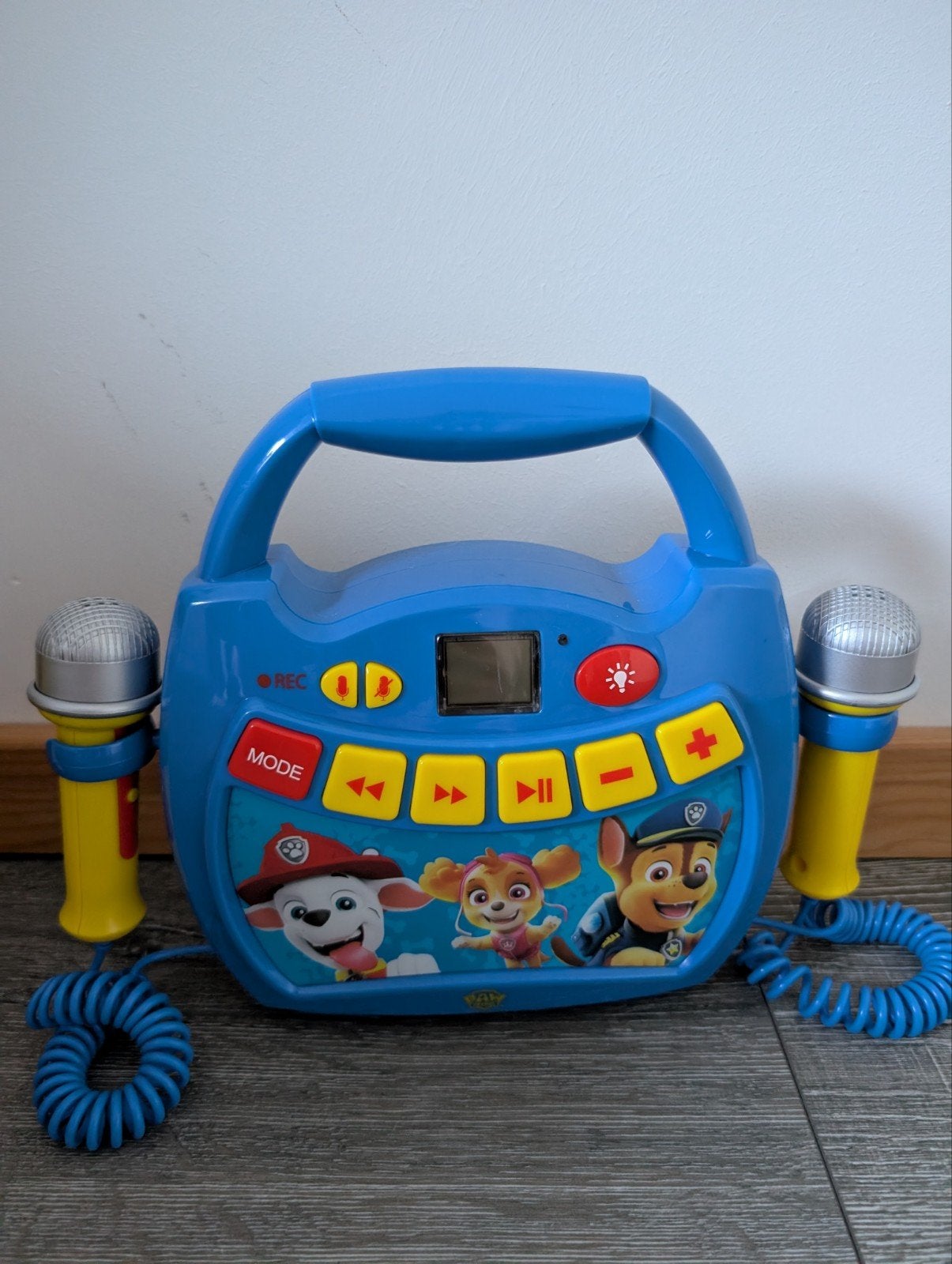 Paw patrol muziekspeler, Ophalen