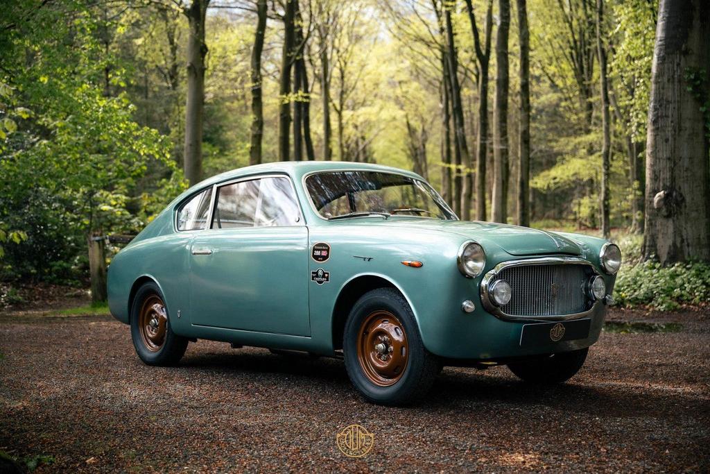 Fiat 1100 TV Vignale Charmant 1 of 12, Auto's, Blauw, Bruin, Handgeschakeld, Coupé