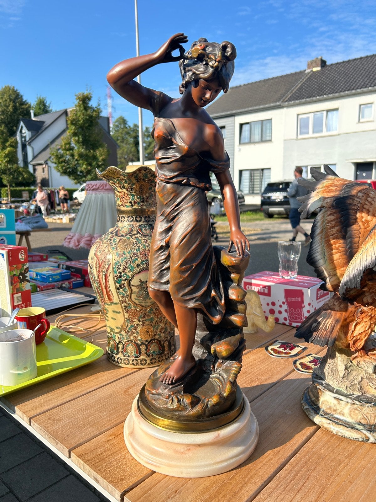 Art deco beeld Rousseau, Ophalen, Zo goed als nieuw