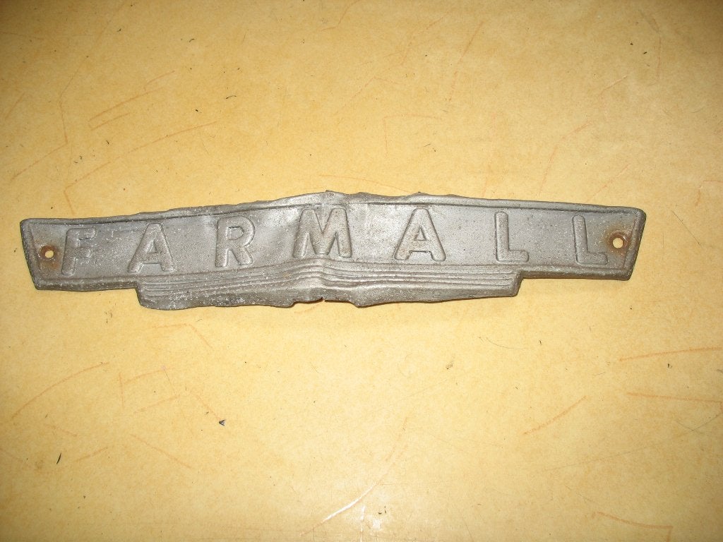 Farmall petrol merkplaat, Ophalen, Gebruikt