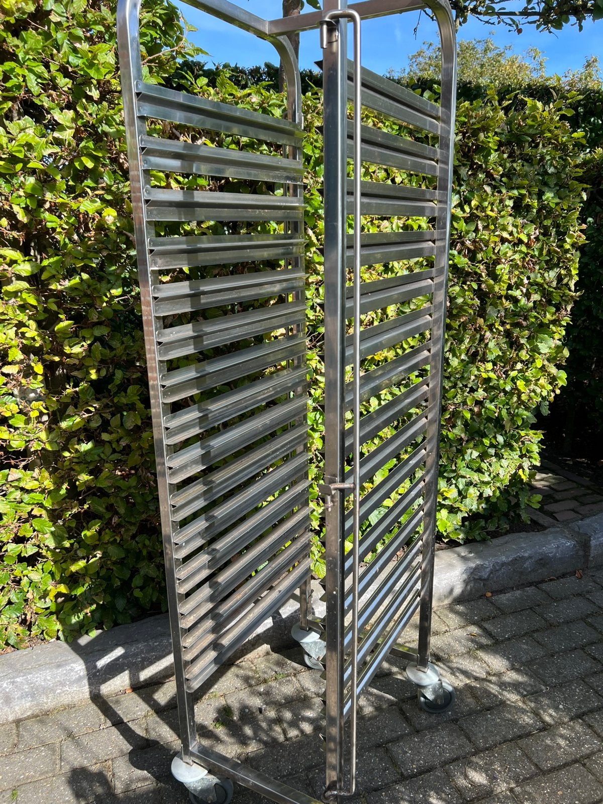 RVS Regaalwagen Platenwagen 16 x 60/40 cm, Ophalen, Transport en Opslag