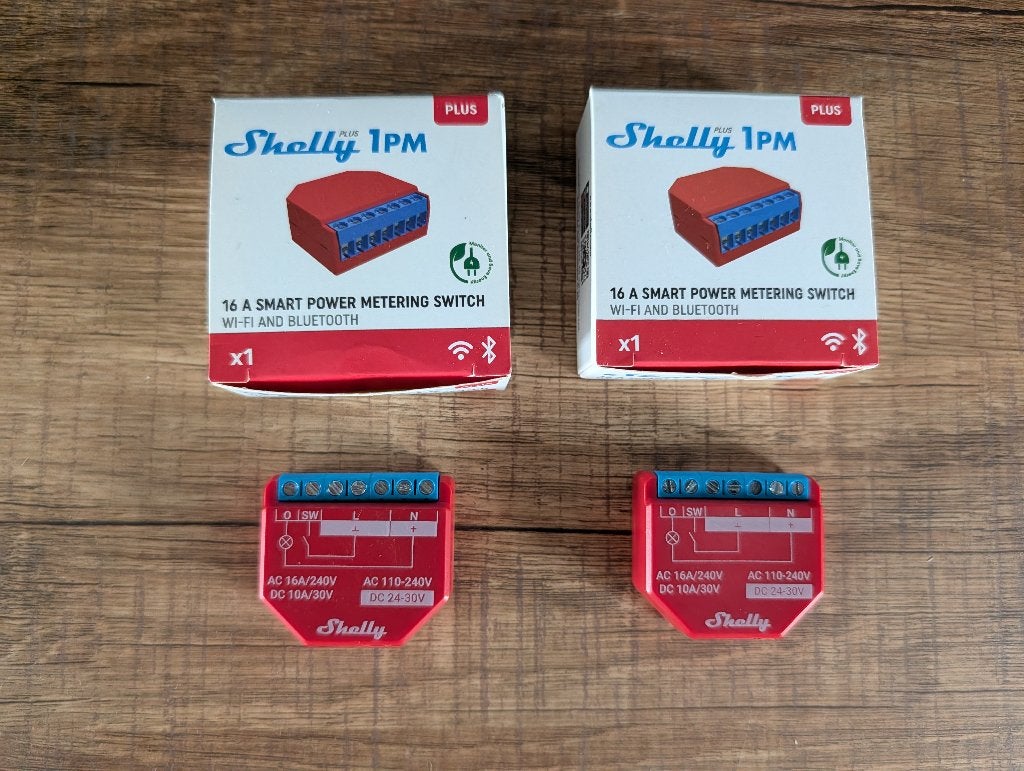 2 Modules Domo Connectés Shelly Plus 1PM (Wi-Fi Bluetooth), Bricolage & Construction, Enlèvement ou Envoi, Comme neuf, Relais