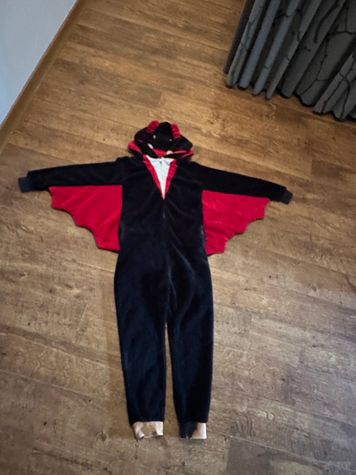 Onesie Vleermuis Pak Vampier Kostuum Halloween maat 146 JBC, Ophalen, Gebruikt, 146 t/m 152, Jongen of Meisje