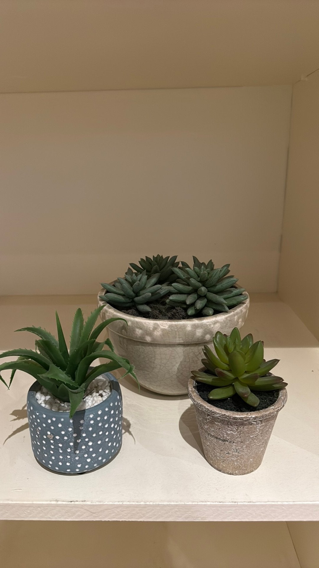 Set van drie kunstplantjes, Huis en Inrichting, Kamerplanten, Ophalen