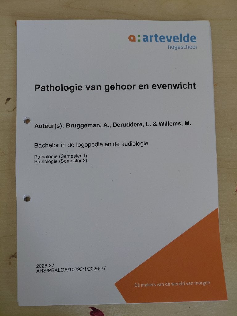 Pathologie van gehoor en evenwicht, Hoger Onderwijs, Nieuw, Diverse auteurs, Ophalen of Verzenden