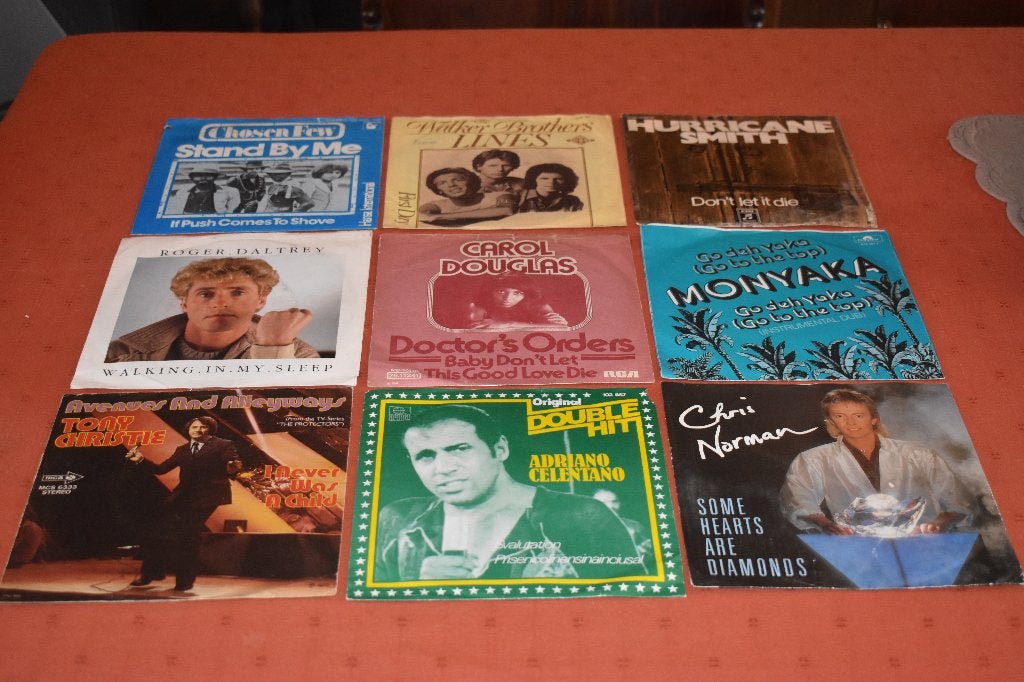 45t's snuffellijsten   uit de jaren 60/70/80, alle genres, Cd's en Dvd's, Vinyl | Hiphop en Rap, Zo goed als nieuw, Voor 1985