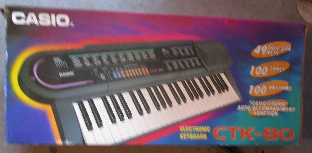 Vintage Casio CTK-80 electronic keyboard., Muziek en Instrumenten, 49 toetsen, Casio, Ophalen of Verzenden, Zo goed als nieuw