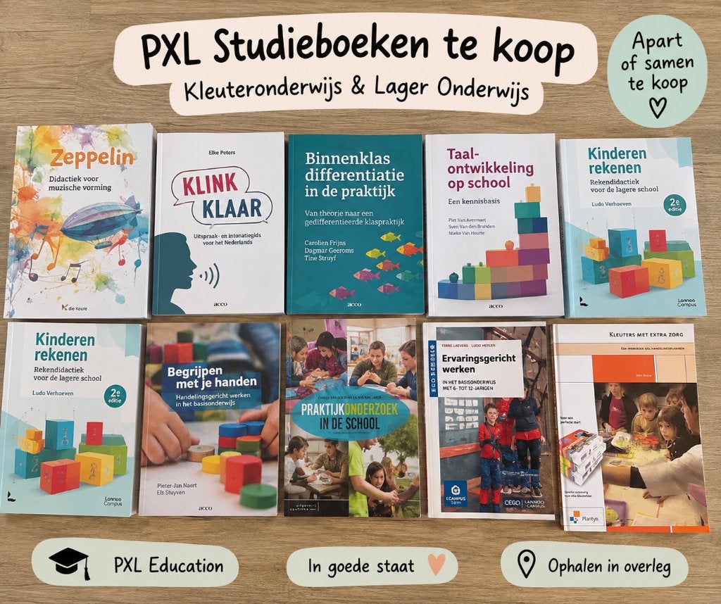 Studieboeken PXL Kleuteronderwijs / Lager Onderwijs, Enlèvement ou Envoi, Comme neuf, Enseignement supérieur professionnel