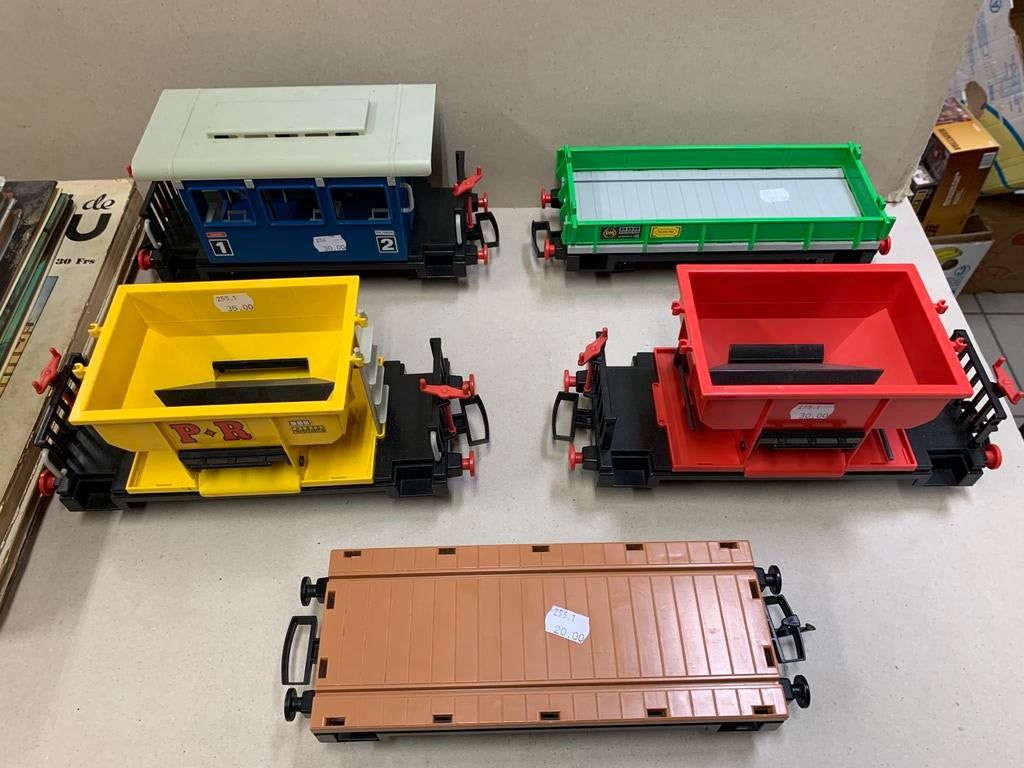 Train Playmobil : Locos et wagons à partir de 20 euros., Ophalen of Verzenden, Rails