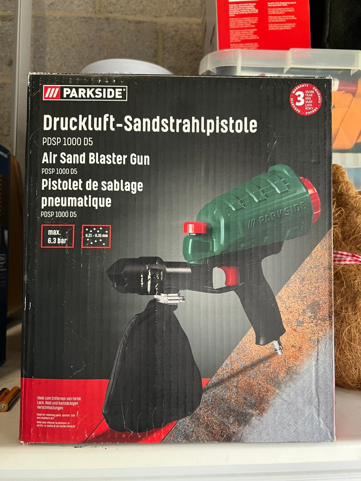 Zandstraalpistool, Doe-het-zelf en Bouw, Gereedschap | Boormachines, Ophalen, Zo goed als nieuw